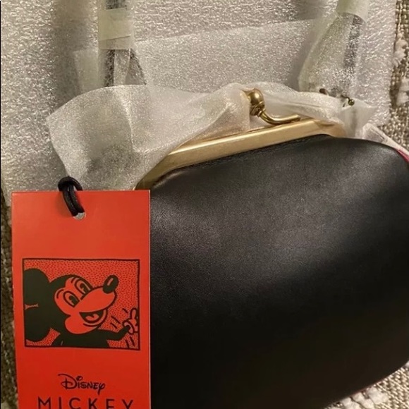 NWT 2 piece Coach Disney Keith Haring kisslock set - Picture 4 of 14